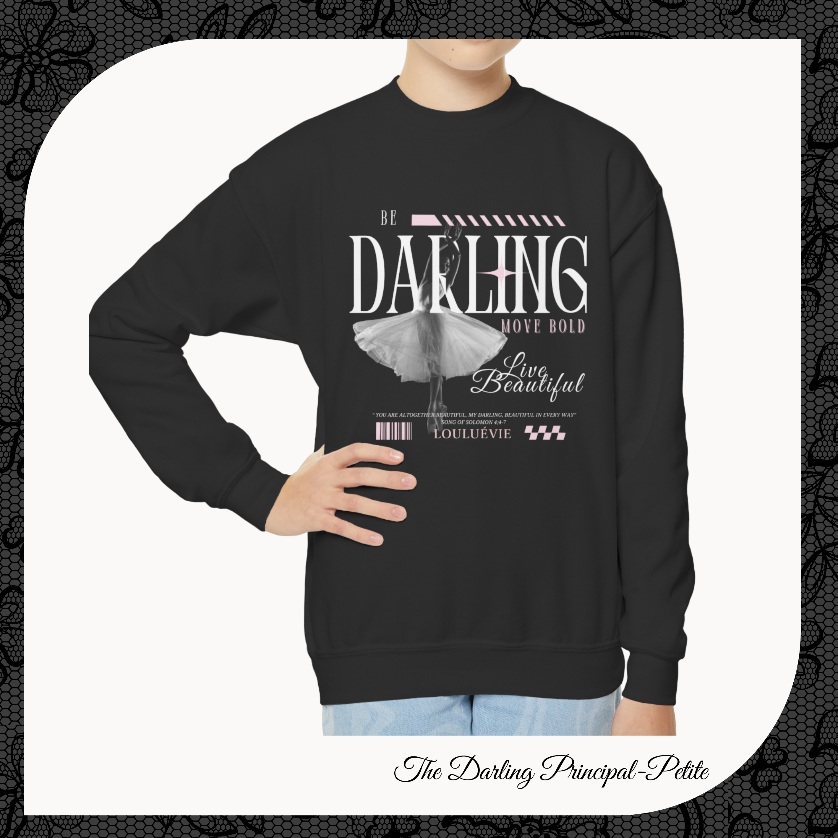 The Darling Principal-Petite Youth Crewneck Sweatshirt