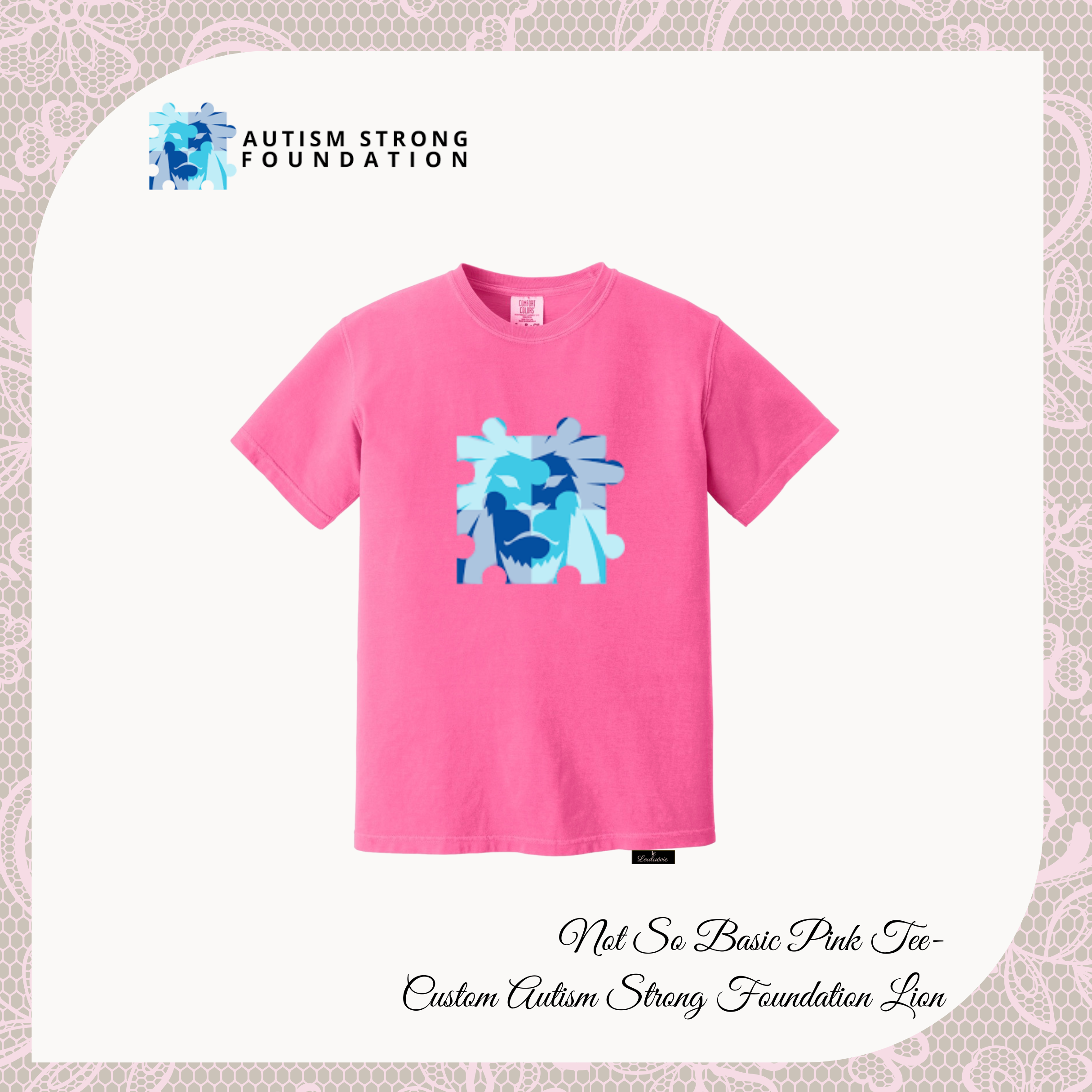 Queen of Tiles “Not So Basic” Pink Tees